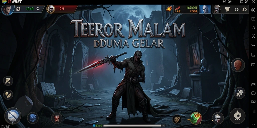 Screenshot gameplay yang menampilkan suasana menyeramkan dan mencekam.