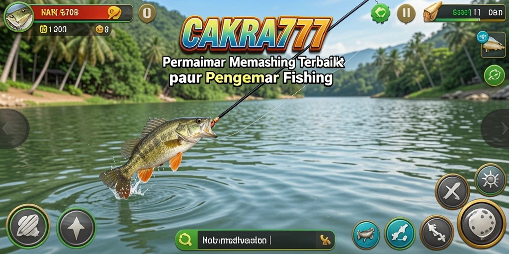 Gameplay CAKRA777 yang seru dengan berbagai jenis ikan di lautan.