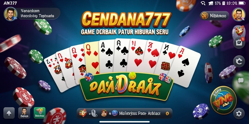 Tampilan gameplay seru di CENDANA777 dengan domino klasik.