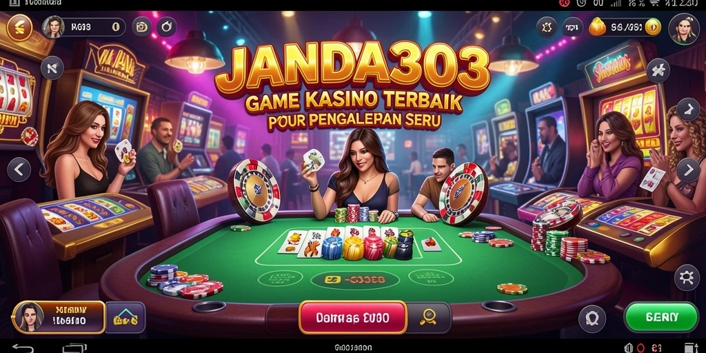 Tampilan menarik dari gameplay Kasino di JANDA303