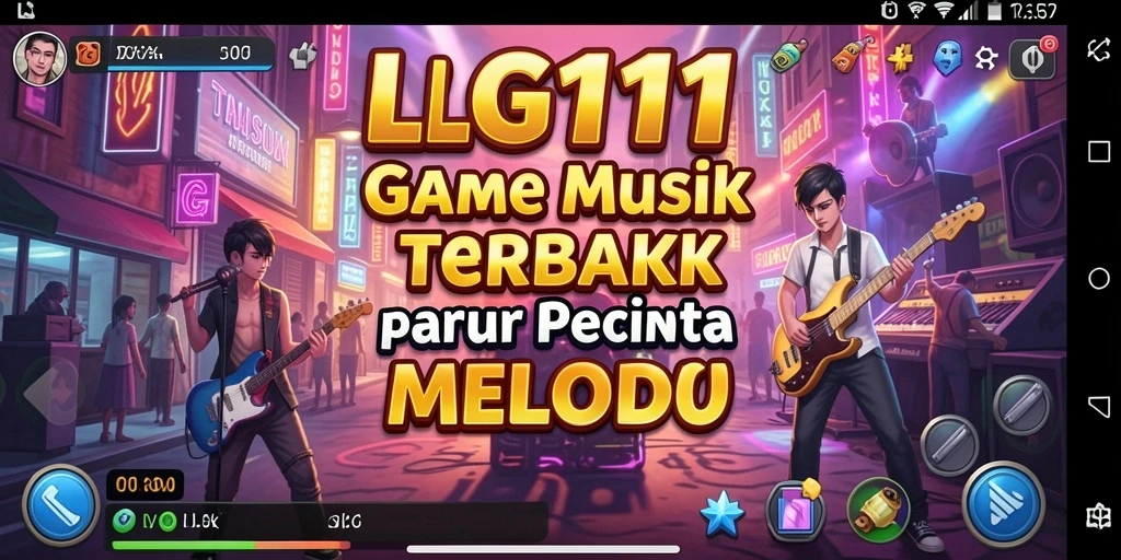 Tangkapan layar LG111 menunjukkan pemain menikmati pengalaman bermain musik yang interaktif.