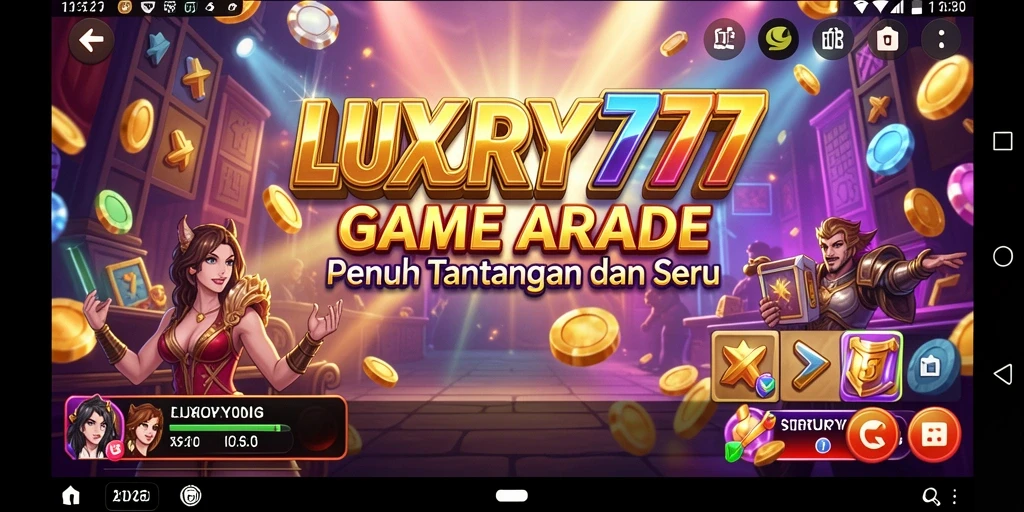 Tampilan gameplay LUXURY777 dengan aksi seru dan grafis menarik.
