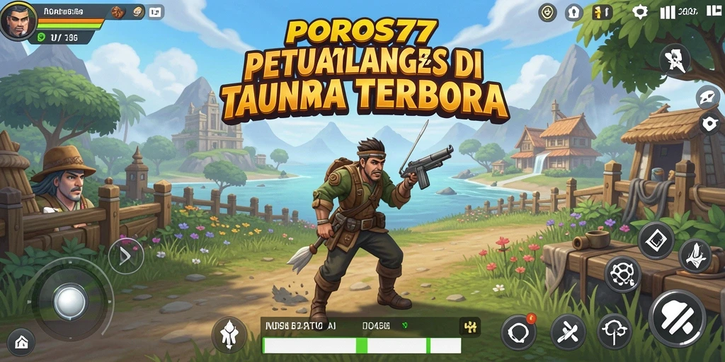 Tampilan gameplay POROS77 dalam dunia Open World yang menakjubkan.