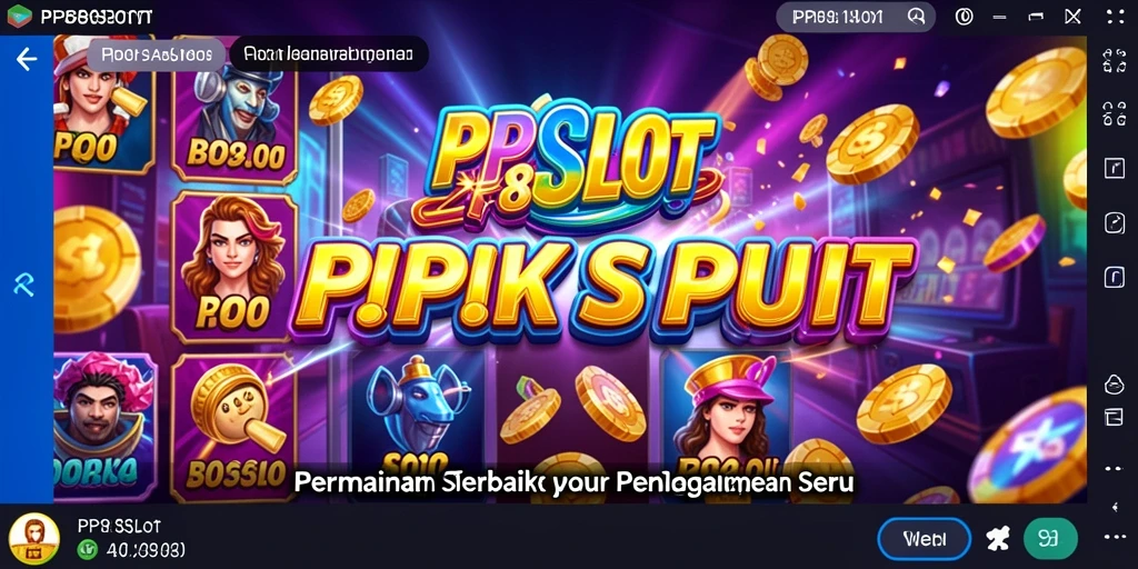 Tampilan utama gameplay PP8SLOT dengan simbol slot yang menarik.