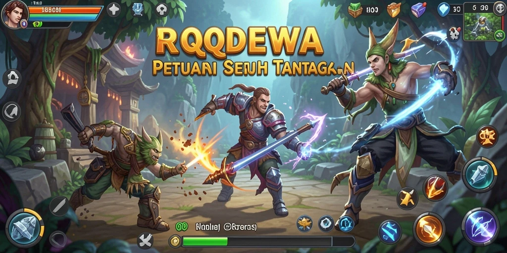 Tampilan gameplay QQDEWA yang menakjubkan dalam petualangan.