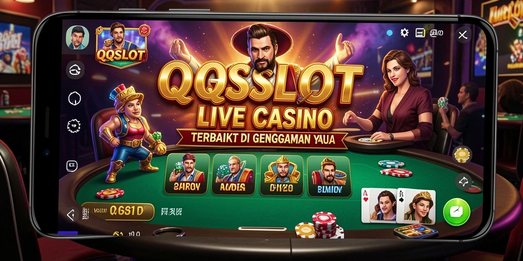Tampilan gameplay Live Casino yang menarik di QQSLOT.