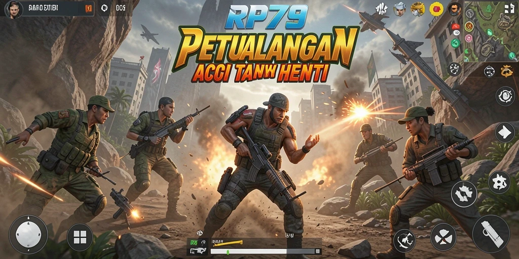 Tampilan gameplay RP79 yang penuh aksi dan ketegangan.