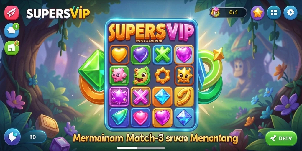 Tampilan gameplay <strong>SUPERSVIP</strong> yang seru dan penuh warna.